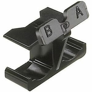 Panduit Duplex Clip for LC Connectors, Black, Pack of 50