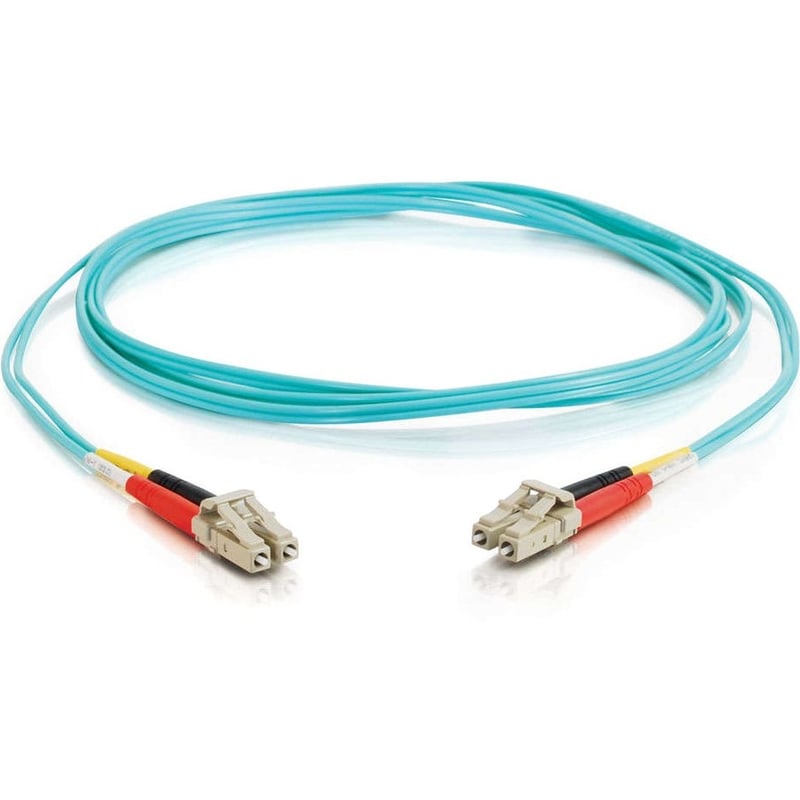 3M 10GB FIBER OPTIC PATCH CABLE LC/LC 50/125 MMF DUPLEX PVC - Thumbnail 1