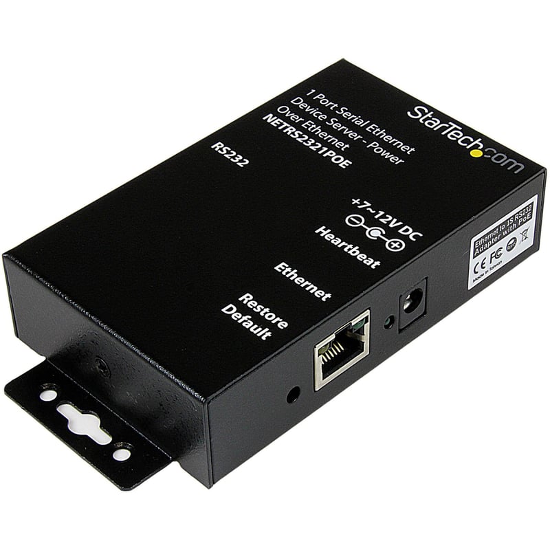 StarTech.com Serial Ethernet device server - 1 port - power over Ethernet - PoE - Thumbnail 1