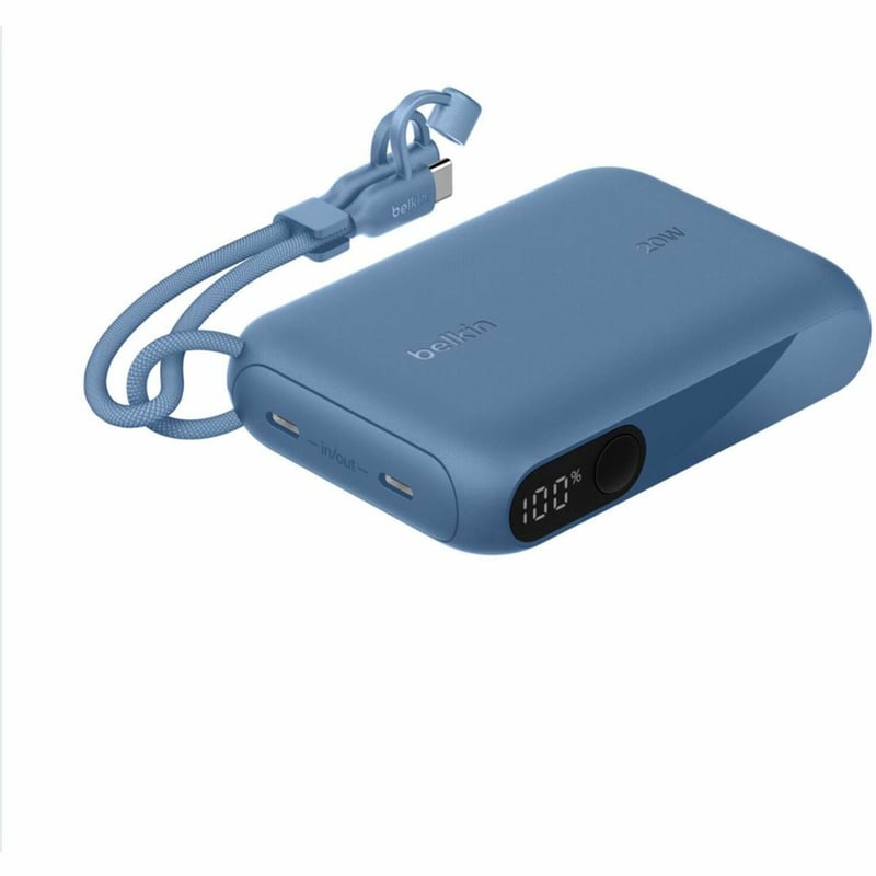 BOOSTCHARGE POWER BANK 10K W/ DISPLAY BLUE - Thumbnail 1