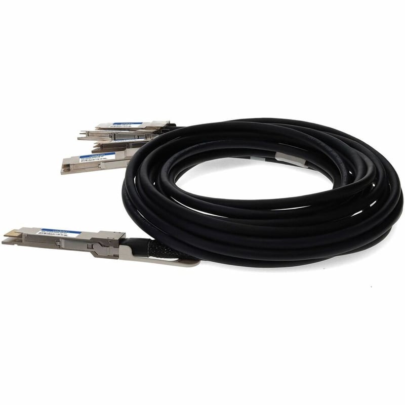 AddOn Dell® DAC-Q56DD-4Q56-1M Compatible TAA Compliant 400GBase-CU QSFP-DD 400G to 4xQSFP56 100G PAM-4 Direct Attach Cable (Passive Twinax, 1m) - Thumbnail 2