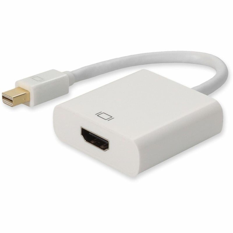5PK Mini-DisplayPort 1.1 Male to HDMI 1.3 Female White Adapters For Resolution Up to 2560x1600 (WQXGA) - Thumbnail 1