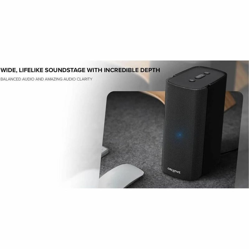 Creative T100 2.0 Bluetooth Speaker System - 40 W RMS - Thumbnail 4