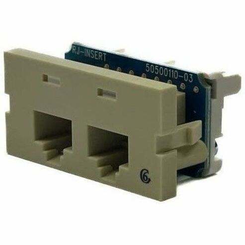 Ortronics Series II, two-port Clarity 6,T568A/B, 180 degree Electrical Ivory - Thumbnail 2