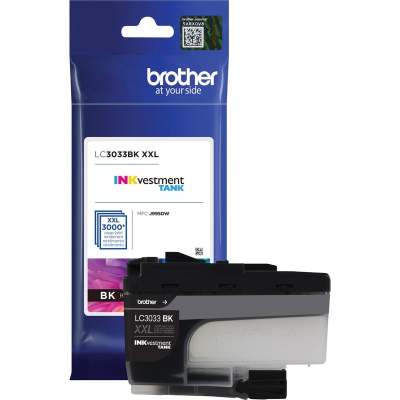 Brother Genuine LC3033BK Single Pack Super High-yield Black INKvestment Tank Ink Cartridge - Thumbnail 1