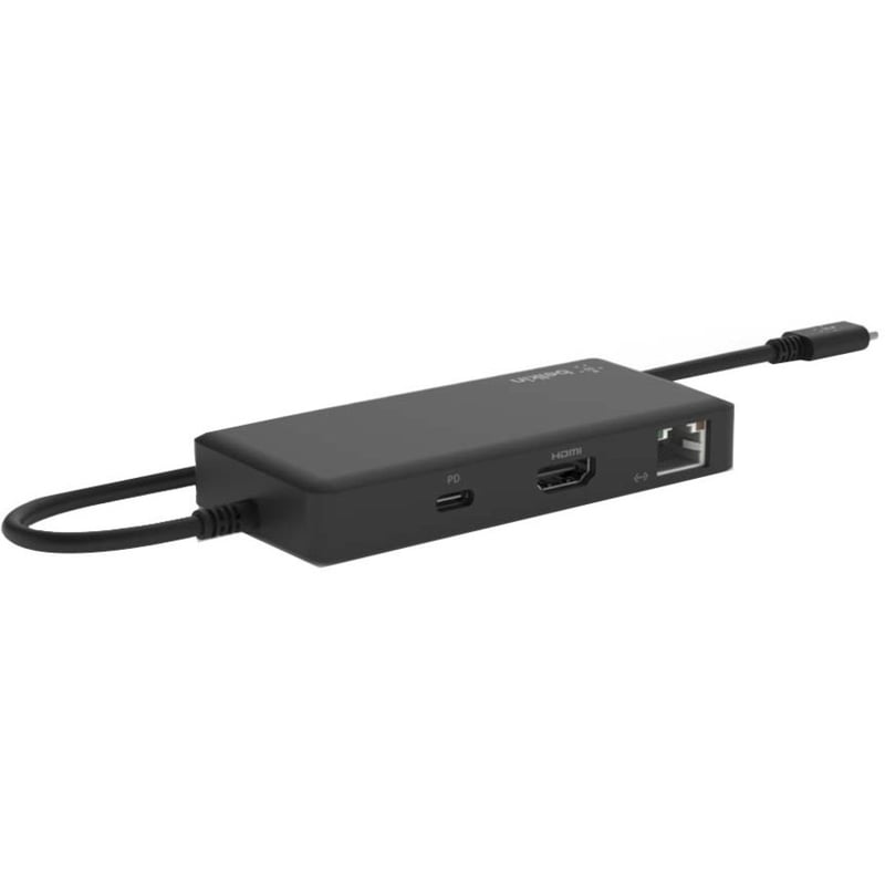 Belkin USB-C 5-in-1 Multiport Adapter, Laptop Docking Station, 4k HDMI, 86W Power Delivery - Works with Chromebook - Thumbnail 3
