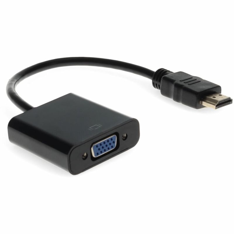 Lenovo 0B47069 Compatible HDMI 1.3 Male to VGA Female Black Active Adapter For Resolution Up to 1920x1200 (WUXGA) - Thumbnail 3