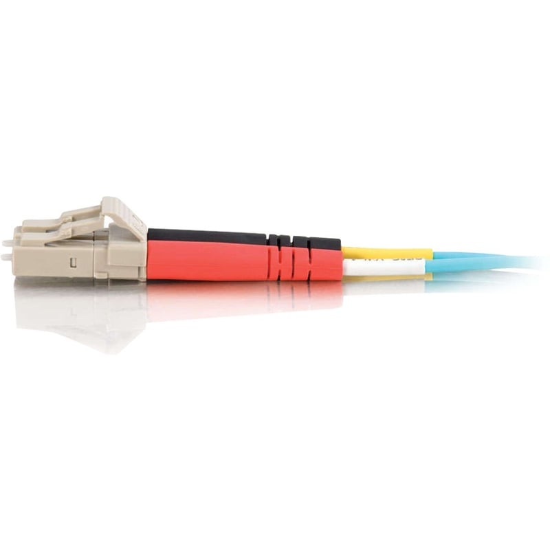 0.5M FIBER LC/LC 50/125 PVC DUPLEX OM3 10GB AQUA CABLE - Thumbnail 2