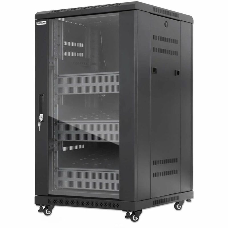 PRO LINE NETWORK CABINET WITH INTEGRATED FANS, 18U - Thumbnail 4