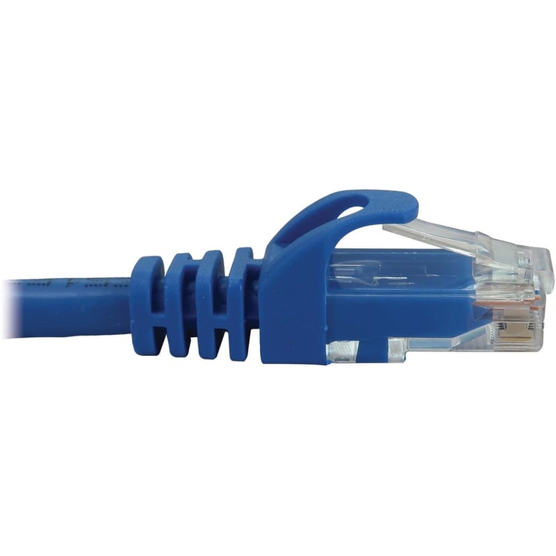 Eaton Tripp Lite Series Cat6a 10G Snagless Molded UTP Ethernet Cable (RJ45 M/M), PoE, Blue, 20 ft. (6.1 m) - Thumbnail 3