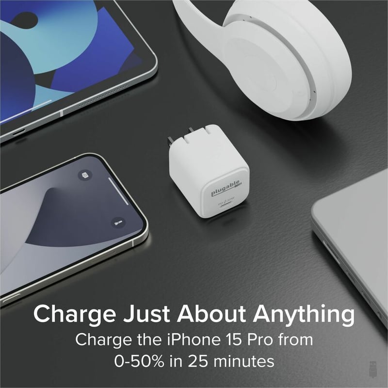 3PK PLUGABLE GAN USB C CHARGER BLOCK 30W PORTABLE CHARGER - Thumbnail 4