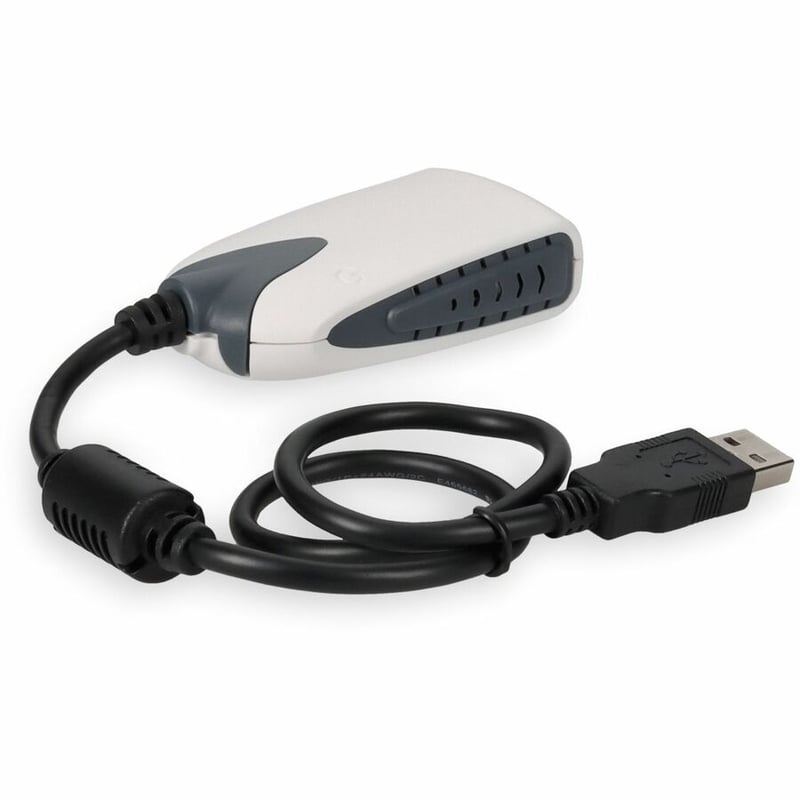 AddOn USB A 2.0 Male to VGA Female Black Adapter - Thumbnail 5