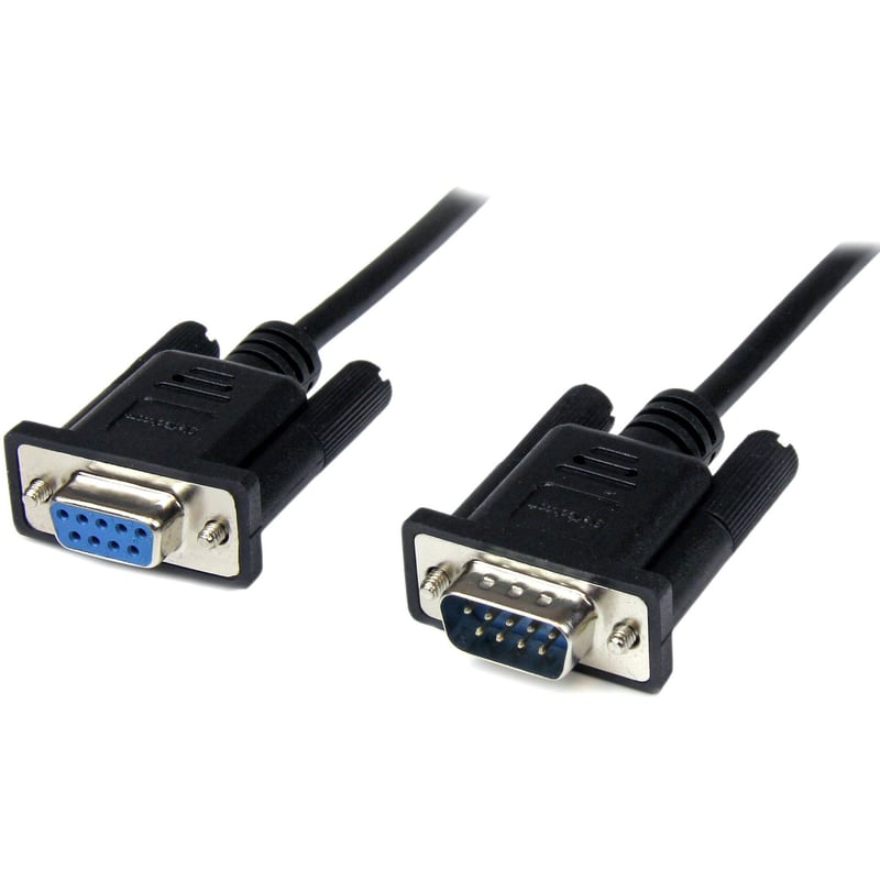StarTech.com 1m Black DB9 RS232 Serial Null Modem Cable F/M - Thumbnail 1
