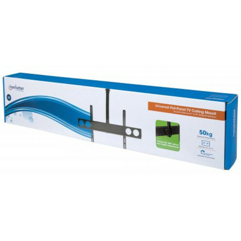 Ceiling Mount for TV & Monitors, For screens: 37" to 75" , Adjustable height: 105-156 cm, VESA compatability: all between 200x200 to 800x400mm - check the dimensions of the four mounting holes on back of screen to ensure it fits, Max 50kg, LFD,Bracket - Thumbnail 3