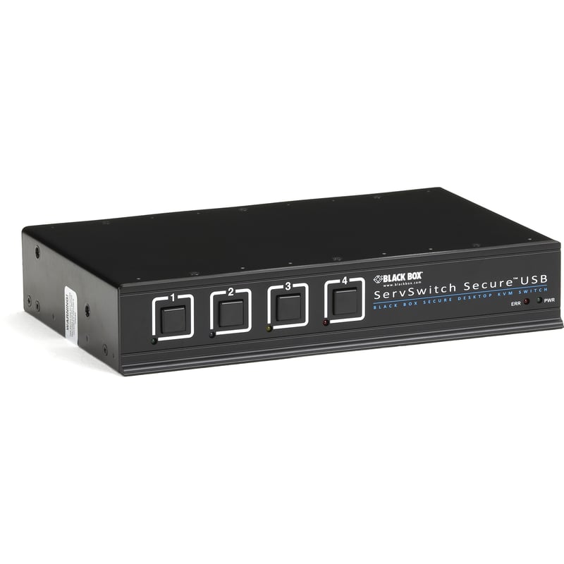 Black Box ServSwitch Secure KVM Switch with USB, EAL4+ Certified, DVI, 4-Port - Thumbnail 1