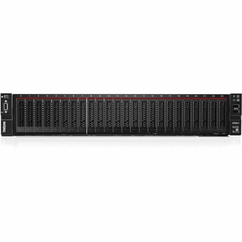 Lenovo ThinkSystem SR665 7D2VA06XNA 2U Rack Server - 1 EPYC 7303 2.40 GHz - 32 GB RAM - 1.92 TB SSD - (1 x 1.92TB) SSD Configuration - 12Gb/s SAS, Serial ATA/600 Controller - Thumbnail 5