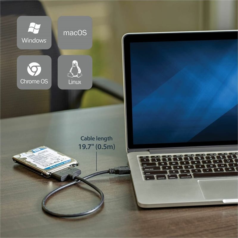 StarTech.com USB 3.1 (10Gbps) Adapter Cable for 2.5" SATA SSD/HDD Drives - Thumbnail 3