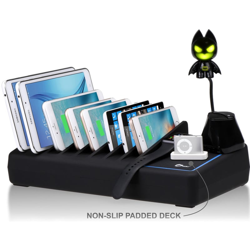 SIIG 10-Port USB Charging Station with Ambient Light Deck - Thumbnail 4