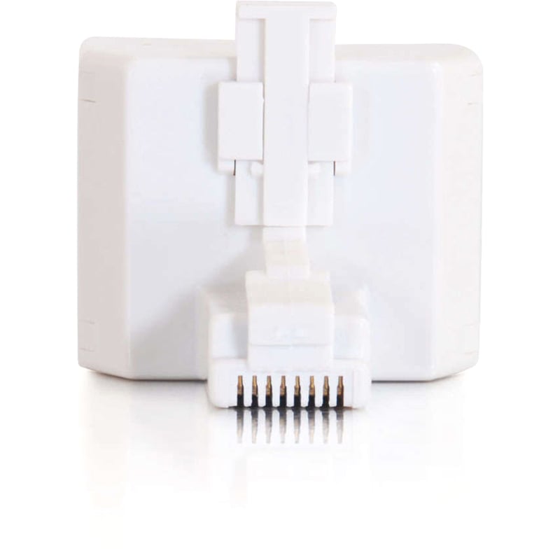 RJ45 8-PIN MOD T-ADPTR - ALLOWS FOR A CONNECTION OF TWO RJ45 MALE CONNECTORS TO - Thumbnail 4