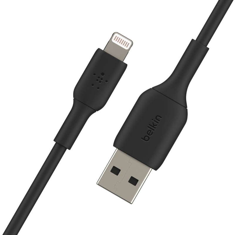 Belkin BoostCharge Lightning to USB-A Cable (1 meter / 3.3 foot, Black) - Thumbnail 4