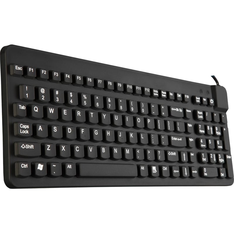 Man & Machine Premium Full Size Waterproof Disinfectable Keyboard - Thumbnail 4