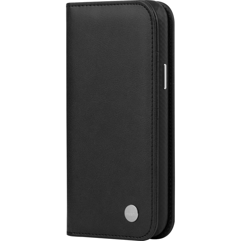 Moshi Overture Carrying Case (Wallet) Apple iPhone 12 Pro Max Smartphone - Jet Black - Thumbnail 1