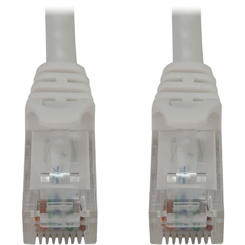 Eaton Tripp Lite Series Cat6a 10G Snagless Molded UTP Ethernet Cable (RJ45 M/M), PoE, White, 5 ft. (1.5 m) - Thumbnail 2