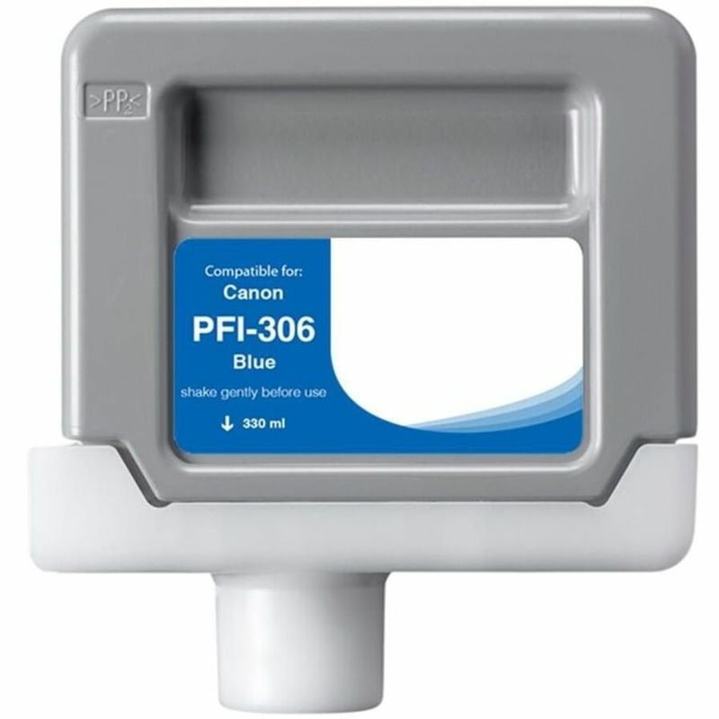 WF Non-OEM New Blue Wide Format Ink Cartridge for Canon PFI-306 (6665B001AA) - Thumbnail 1