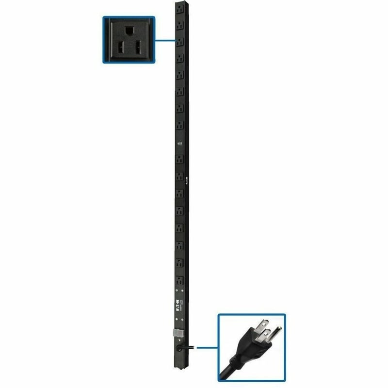 Tripp Lite by Eaton PDU 1.4kW 120V Single-Phase Basic PDU - 16 NEMA 5-15R Outlets 5-15P Input 15 ft. Cord 48 in. 0U Rack - Thumbnail 1