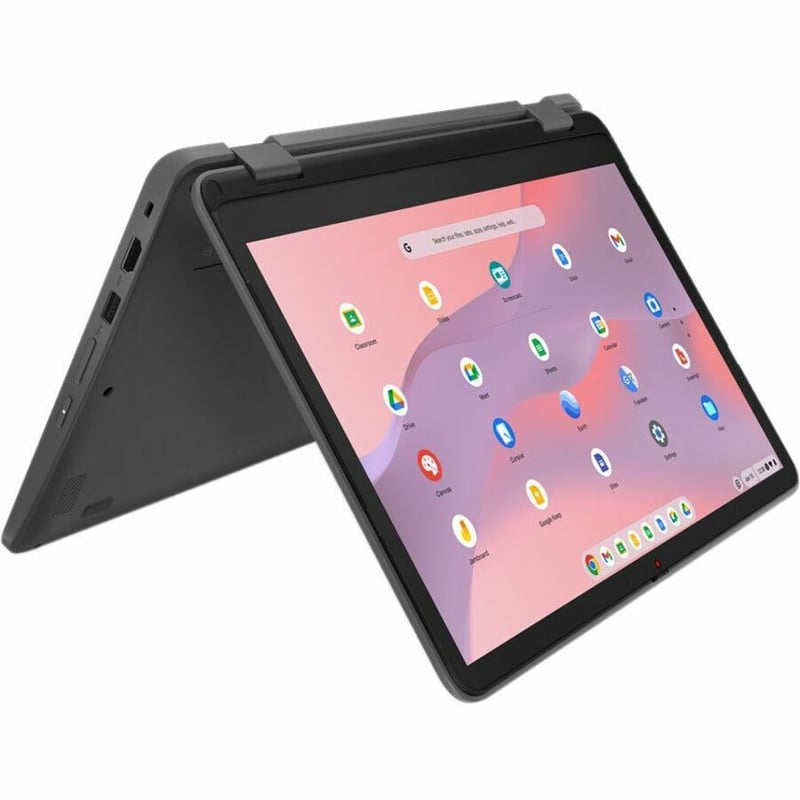 Lenovo 500e Yoga Chromebook Gen 4 82W40009US 12.2" Touchscreen Convertible 2 in 1 Chromebook - WUXGA - 1920 x 1200 - Intel N100 Quad-core (4 Core) - 4 GB Total RAM - 4 GB On-board Memory - 32 GB Flash Memory - Graphite Gray - Thumbnail 1