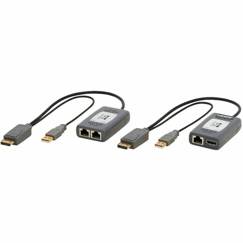 Eaton Tripp Lite Series 1-Port DisplayPort over Cat6 Extender Kit, Pigtail Transmitter/Receiver, 4K 60 Hz, HDR, 4:4:4, 230 ft. (70.1 m), TAA - Thumbnail 2
