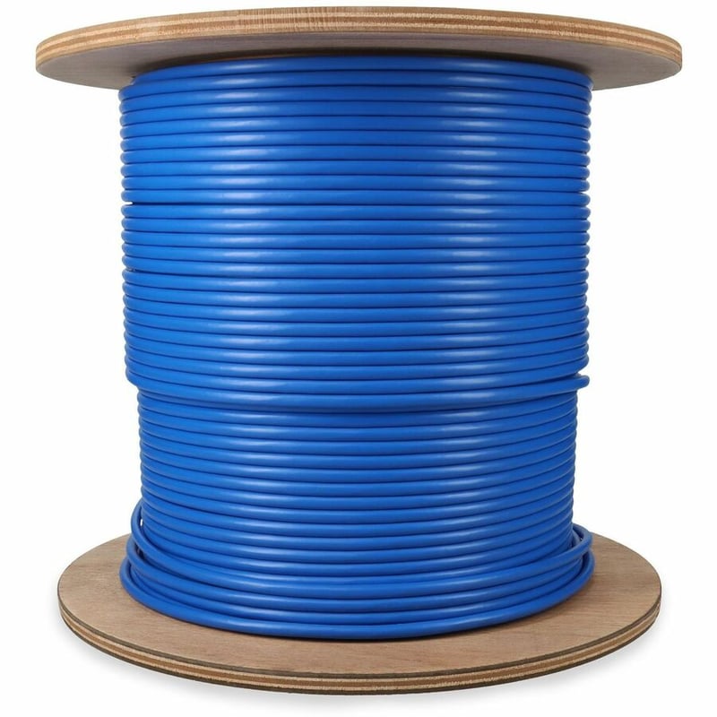 AddOn 500ft Non-Terminated Shielded Blue Cat6A STP Plenum Copper Bulk Cable - Thumbnail 5