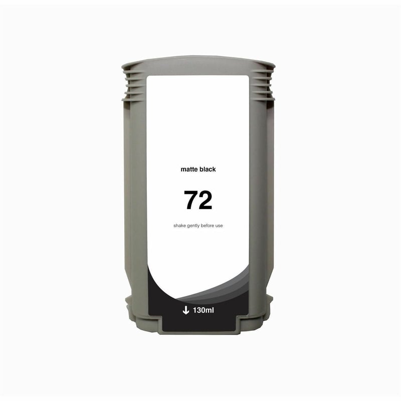 WF Non-OEM New High Yield Matte Black Wide Format Ink Cartridge for HP 72 (C9403A) - Thumbnail 1