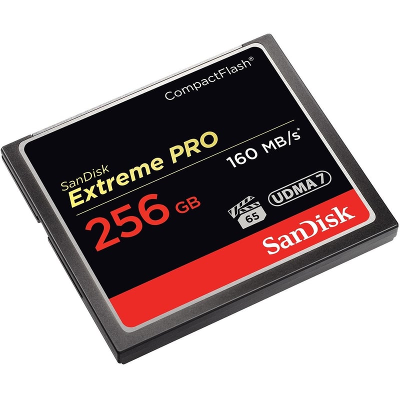 SANDISK, EXTREME PRO, 256GB, HIGH COMPACT FLASH, CF, 160 MBPS READ, 150 MBPS WRI - Thumbnail 1