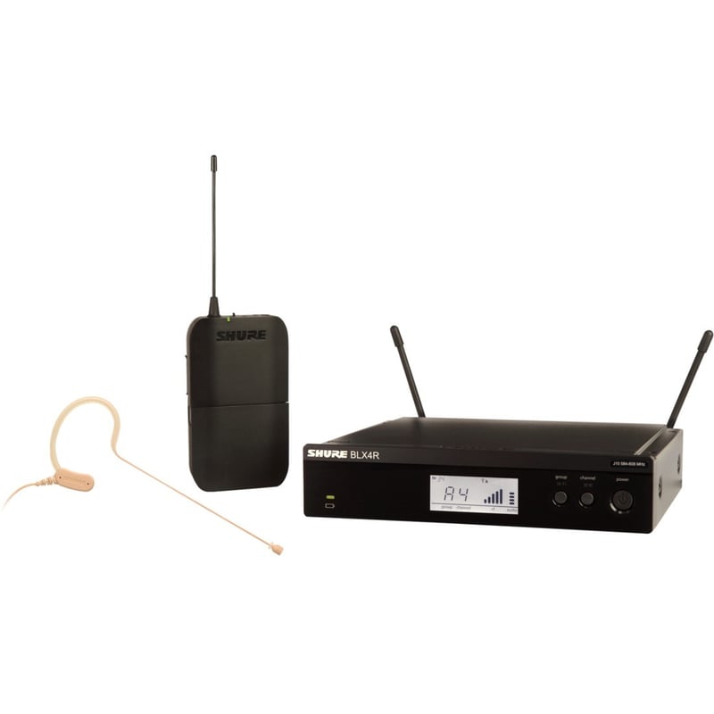 Shure BLX14R/MX53 Wireless Rack-mount Presenter System with MX153 Earset Microphone - Thumbnail 1