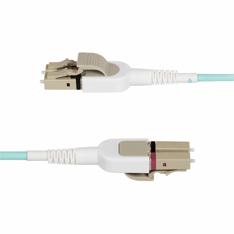 StarTech.com 5m (15ft) LC to LC (UPC) OM4 Switchable Fiber Optic Cable, 50/125m, 100G Networks, Toolless Polarity Switching, LSZH - Thumbnail 3