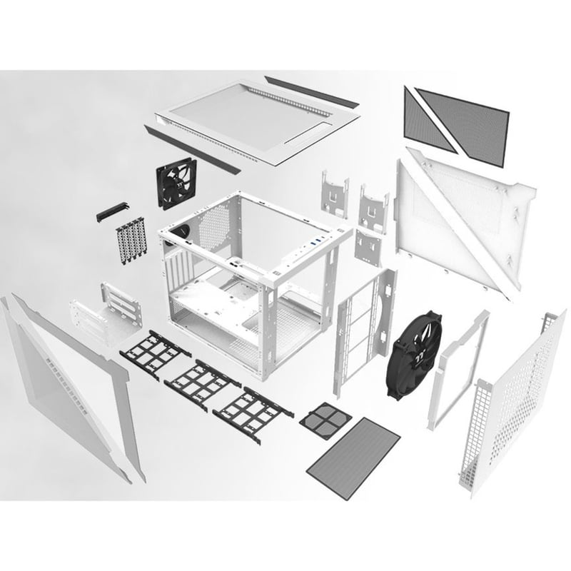 Thermaltake Divider 200 TG Snow Micro Chassis - Thumbnail 3