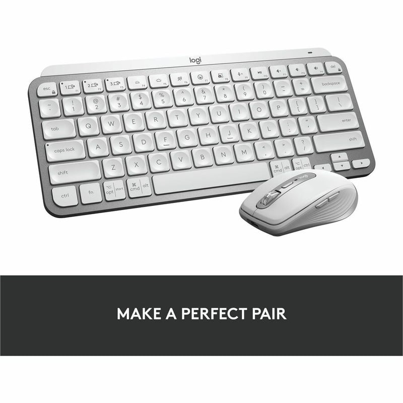 Logitech MX Keys Mini (Pale Grey) - Thumbnail 4