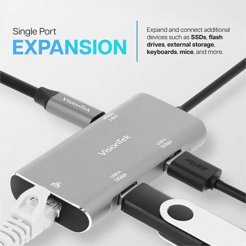 VisionTek USB-C Hub (2x USB-A 10Gbps | 2x USB-C 10Gbps) - Thumbnail 4