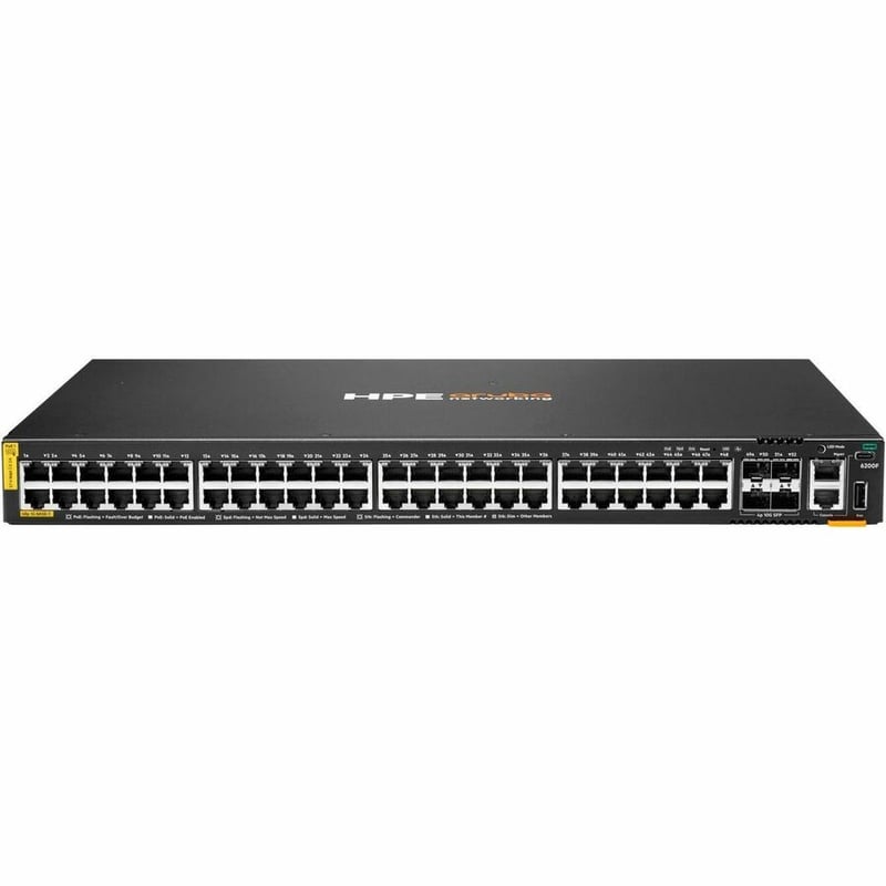 Aruba CX 6200F 48G Class 4 PoE 4SFP+ 370W Switch - Thumbnail 2
