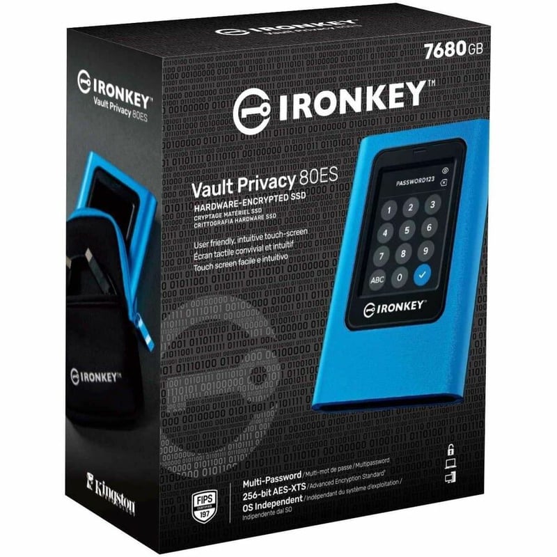 7680GB IRONKEY VAULT PRIVACY 80 XTS-AES 256-BIT ENCRYPTED EXT SSD - Thumbnail 2