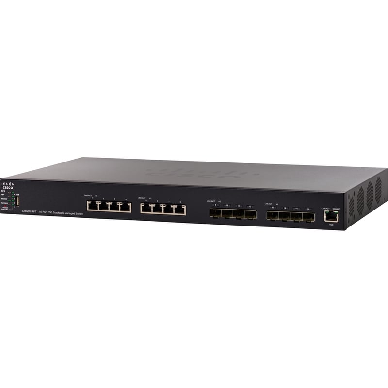 Cisco SX550X-16FT 16-Port 10G Stackable Managed Switch - Thumbnail 2
