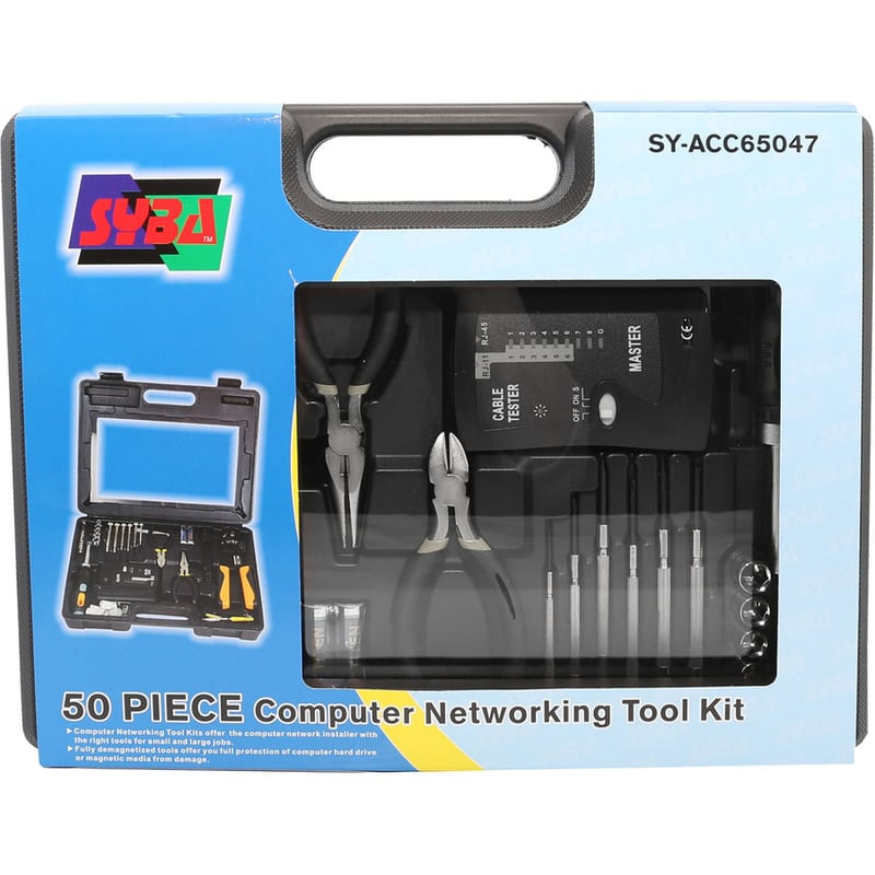 SYBA Multimedia 50 Pieces Computer and Networking Tool Kit - Thumbnail 2