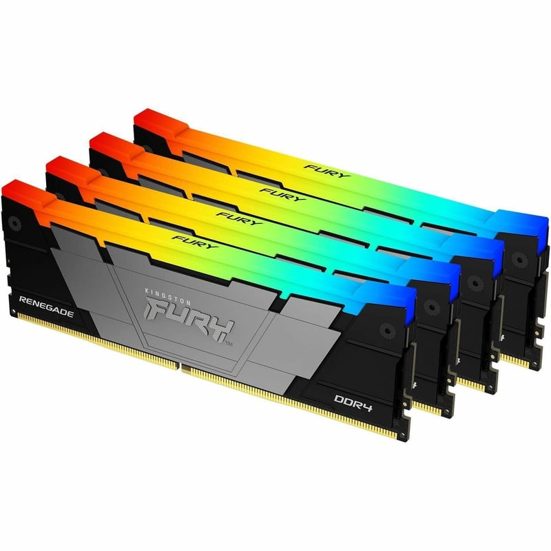Kingston FURY Renegade 64GB (4 x 16GB) DDR4 SDRAM Memory Kit - Thumbnail 1