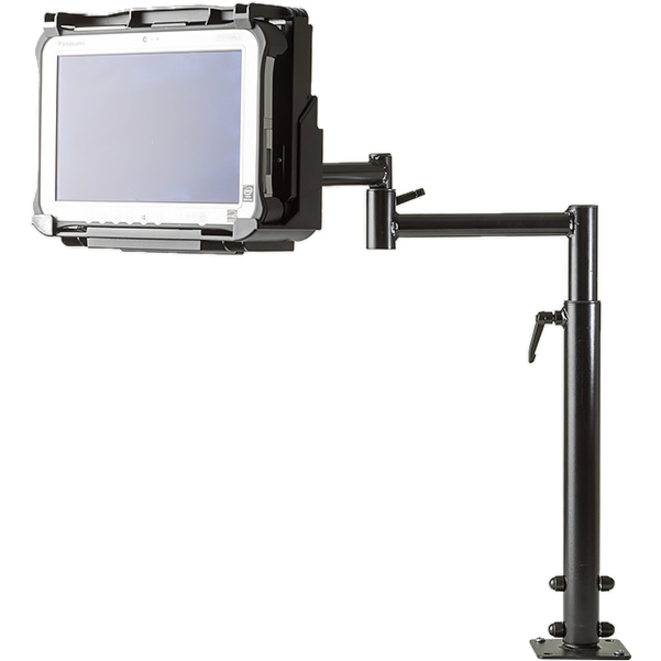 Gamber-Johnson Mounting Arm for Flat Panel Display, Docking Station, Tablet - Black Powder Coat - Thumbnail 5