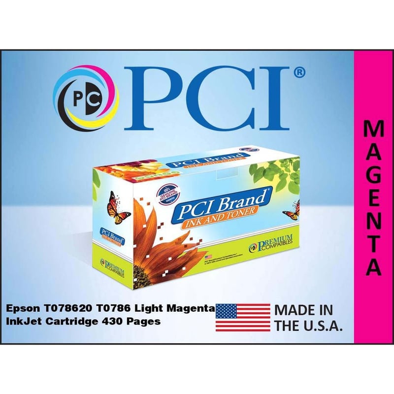 PCI Remanufactured Inkjet Ink Cartridge (T078620) - Light Magenta Pack - Thumbnail 2