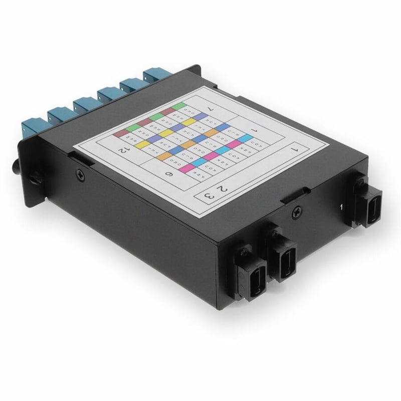 AddOn 4-Bay Cassette 3x 12-Fiber MPO In, 12 LC Duplex Out, Single-mode Duplex OS2 - Thumbnail 3