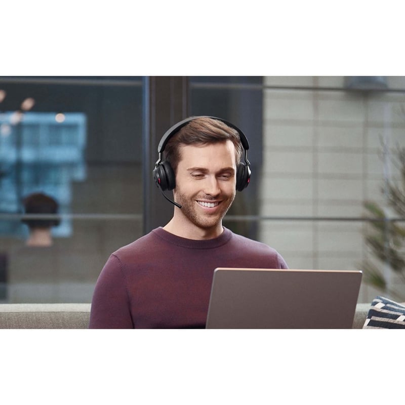 Jabra Evolve2 65 Headset with Desk Stand - Thumbnail 3