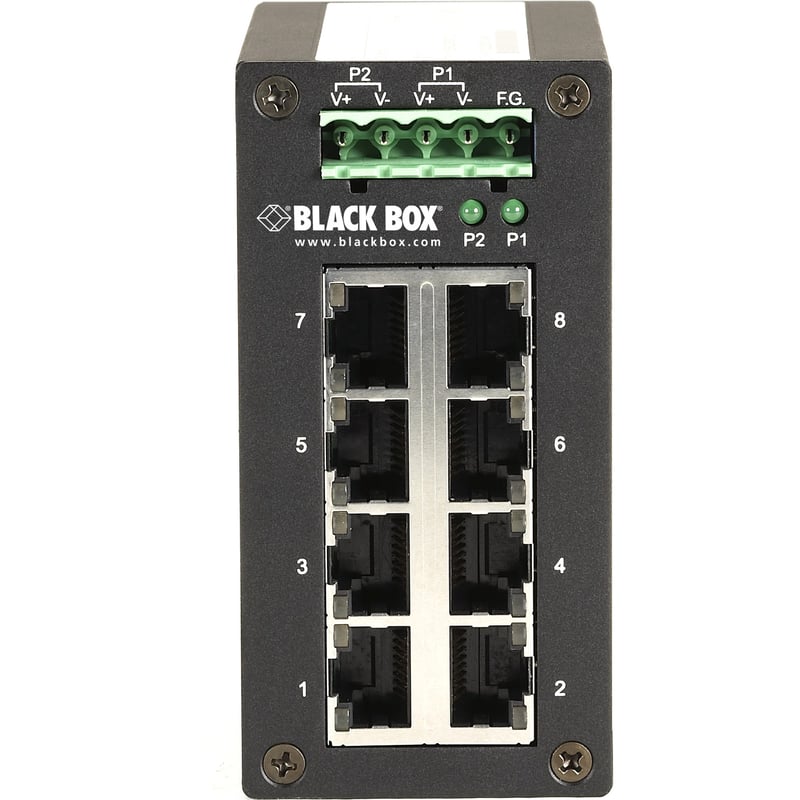 Black Box 8PT Gb HRD SWT RJ45 - Thumbnail 1