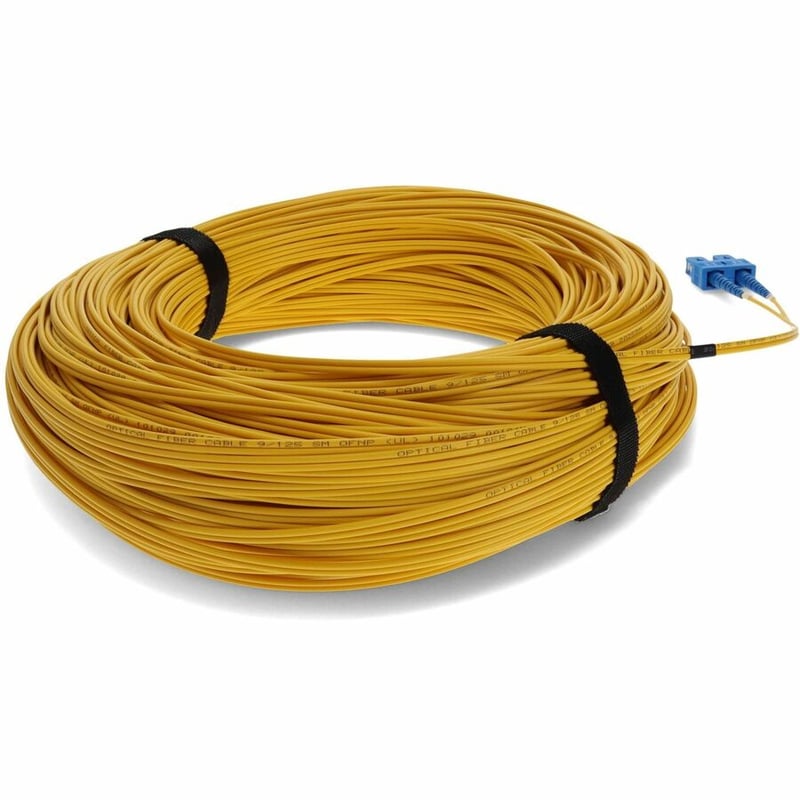 AddOn 72m SC to LC Yellow OS2 Duplex OFNR (Riser-Rated) SMF Fiber Patch Cable - Thumbnail 5